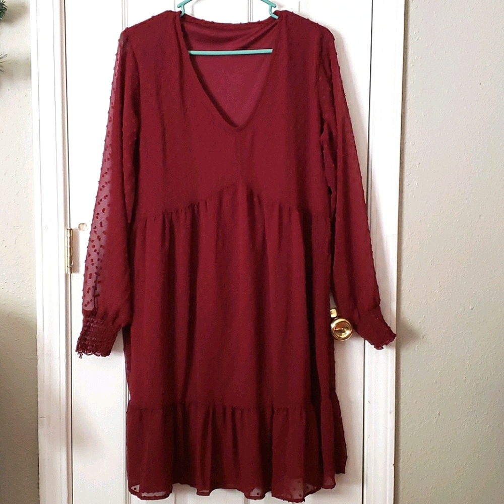 Maroon Dress - Medium